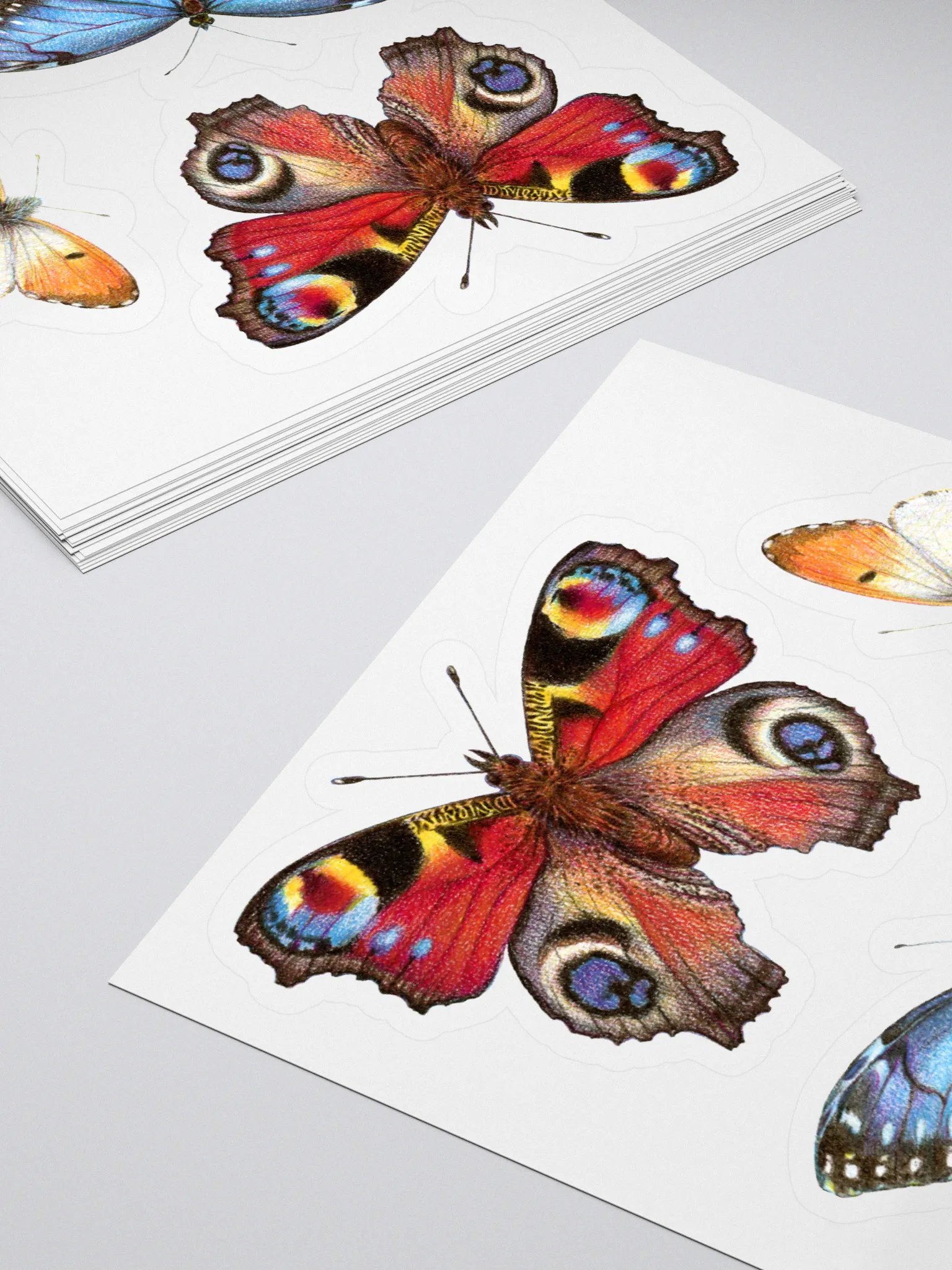 Cottage field butterflies stickers product image (4)