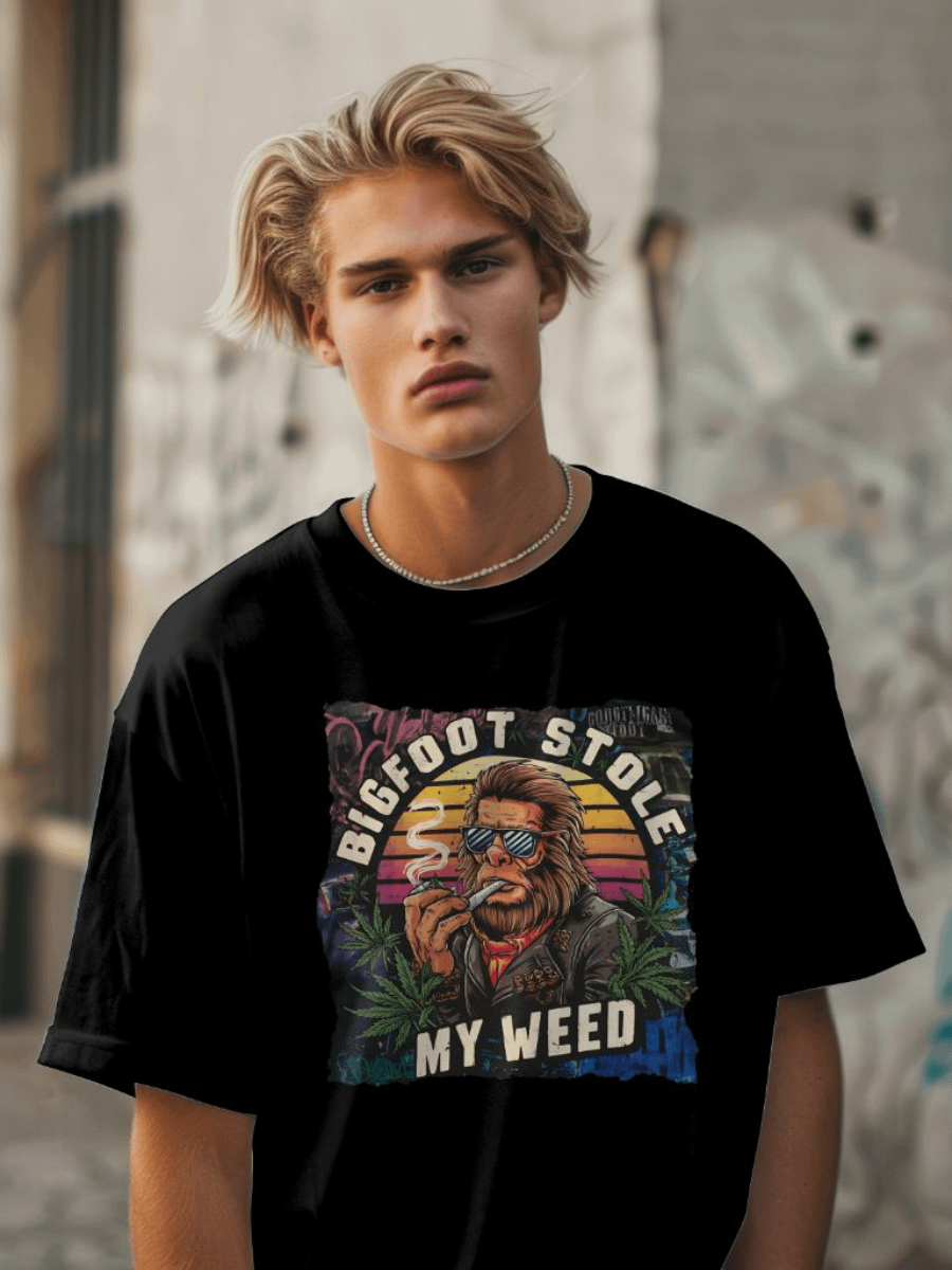 BigFoot Stole My Weed Graphic - Gildan Unisex T-shirt product image (1)