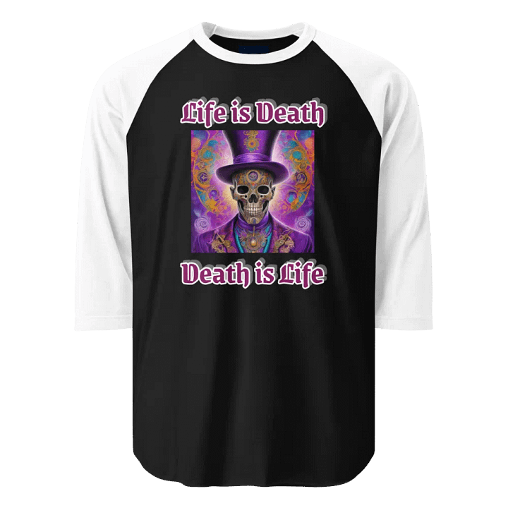 Ethereal Skull Splendor Raglan Tee product image (1)