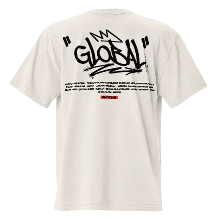 New - Premium Global Exotics Graffiti Oversized Boxy, Fit Faded T-Shirt product image (6)