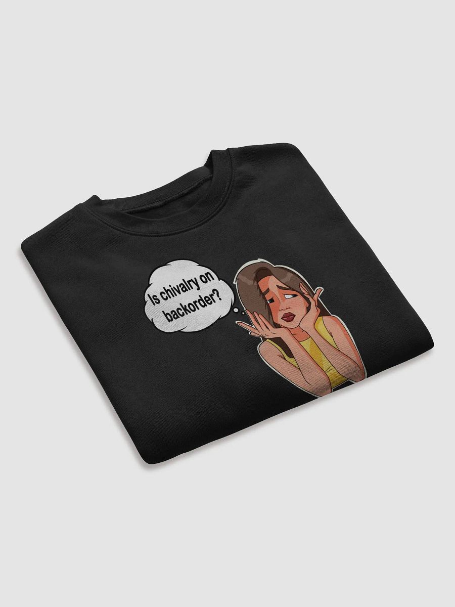 Is Chivalry On Backorder? - CROP sweatshirt, raw hem product image (8)