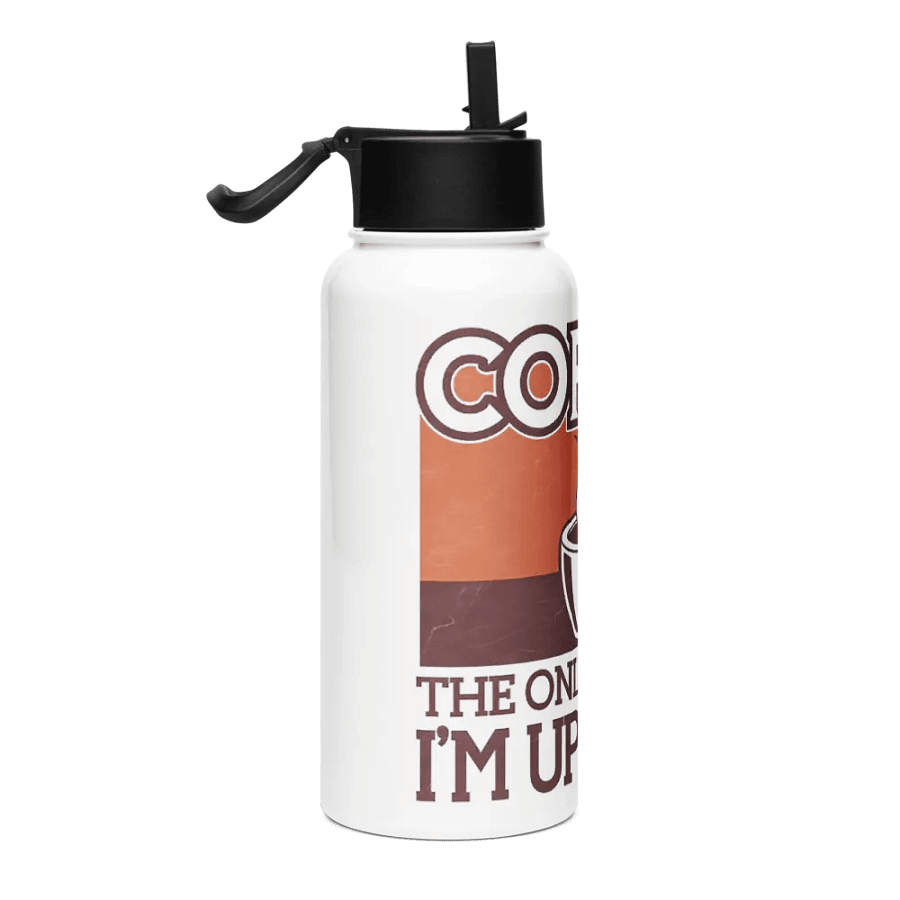 Coffee Stainless Steel Water Bottle with a Straw Lid product image (4)