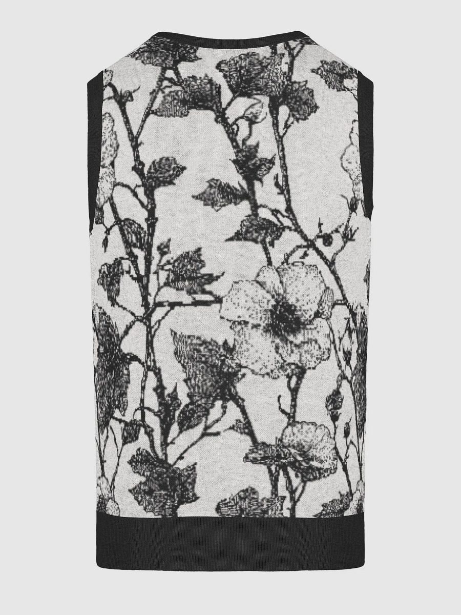 Floral Jacquard Knitted V-Neck Vest product image (3)