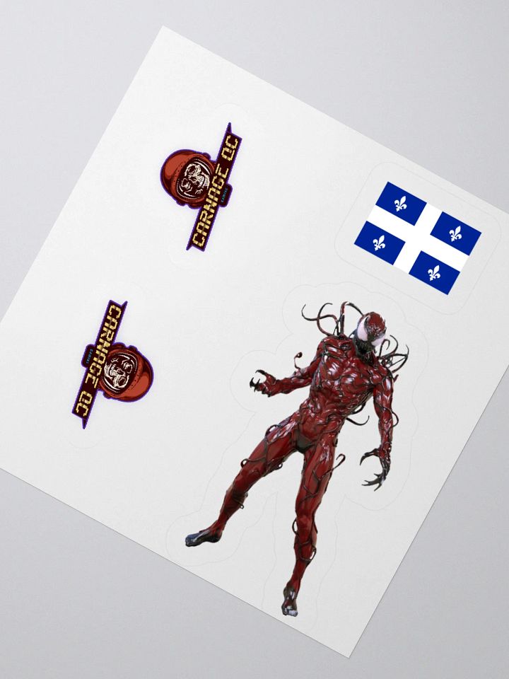 Quebec Carnage Kiss Cut Stickers product image (6)