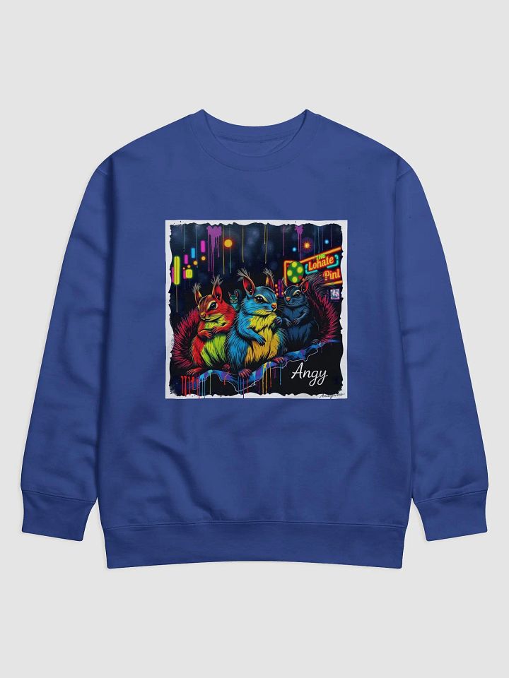 Neon Squirrel Trio Premium Sweatshirt product image (1)