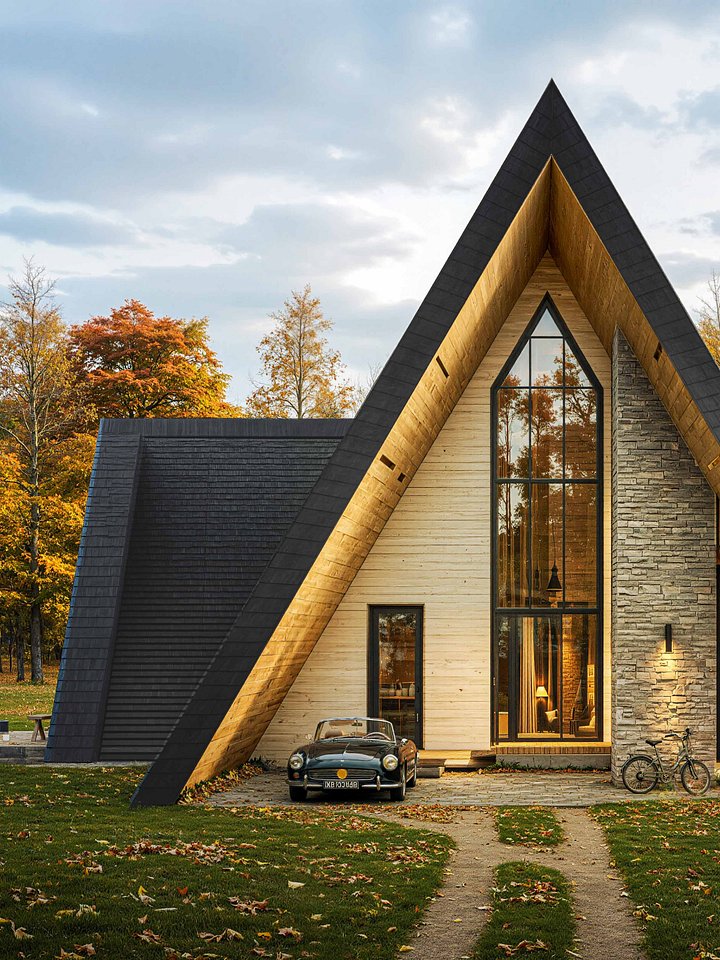 A Frame House 053 - Drawings\Blueprints CAD + PDF - Metric + Imperial product image (1)