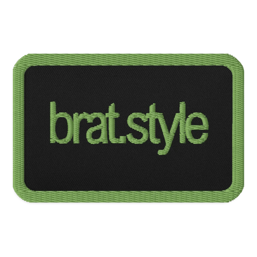 the bratstyle embroidered patch - recangle product image (1)