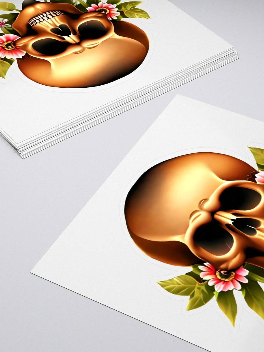 Skull with Nice Flowers Skull, skulls, skull art design, skeleton, skull and bones, scary, skull tattoo, artistic skull, human skull, dark skull, bones, Halloween, flowers product image (10)