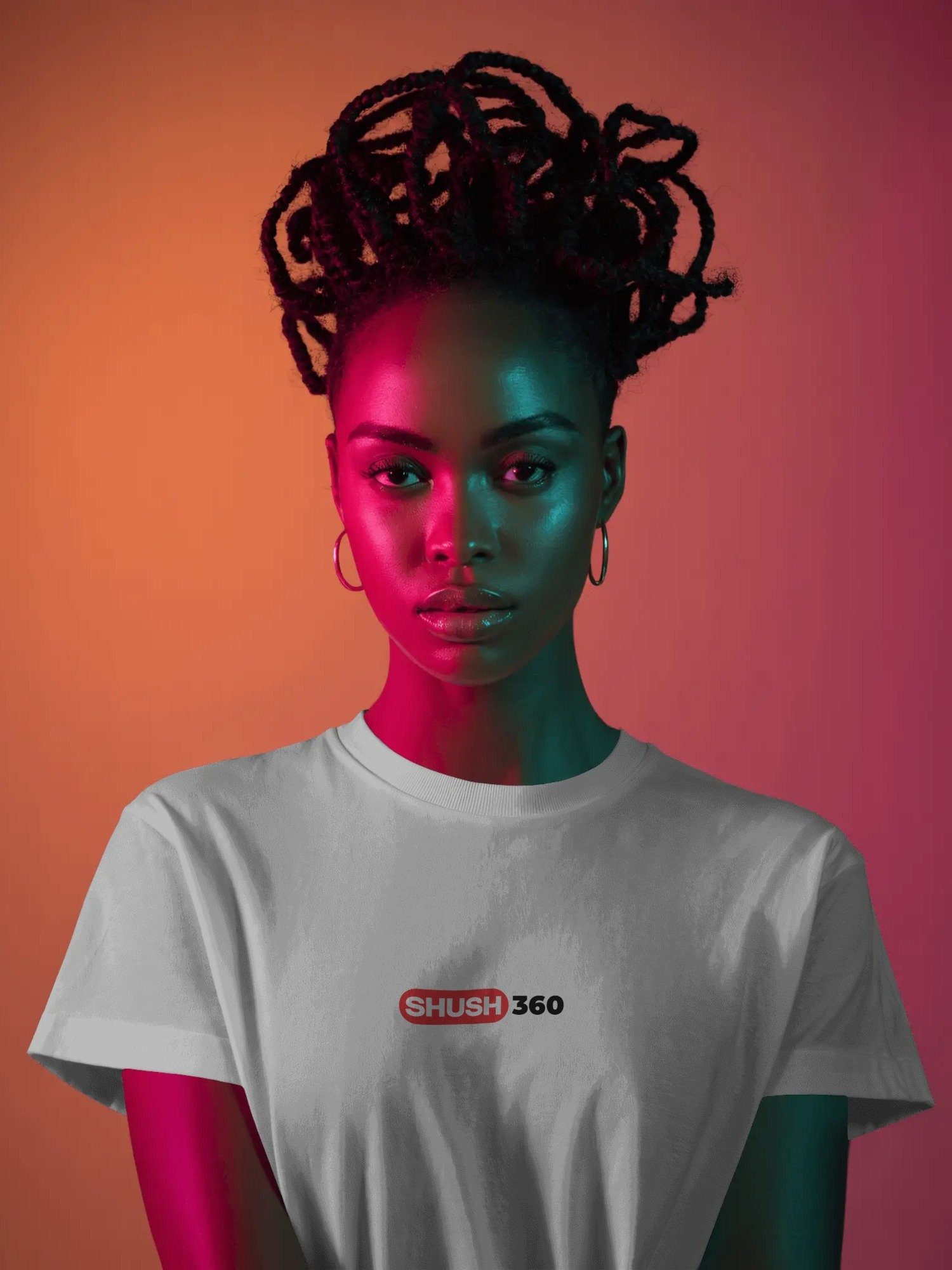 SHUSH360 — Signature Tee White product image (3)