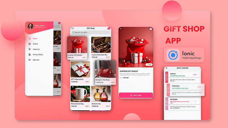 Gift Shop App UI – Ionic with Laravel & Angular product image (1)