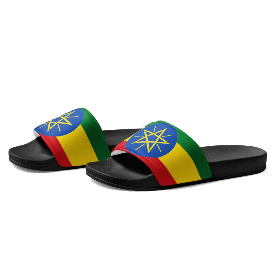 Ethiopian-Star and Stripes Women's Slides product image (6)