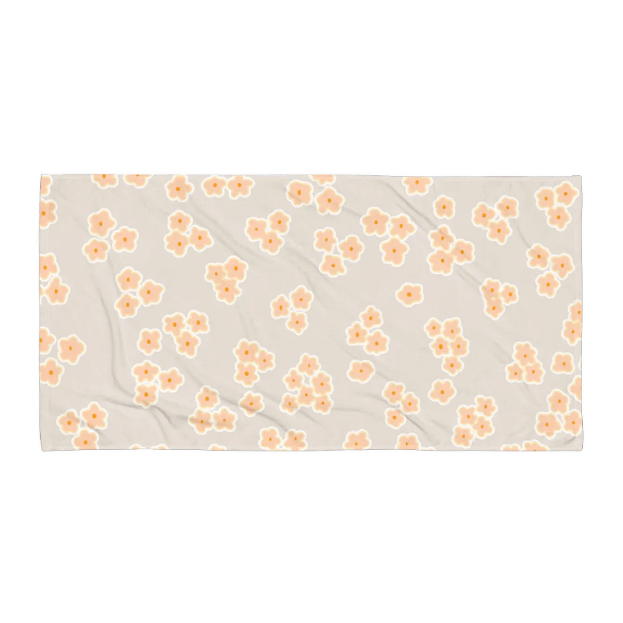 TINY DAISY PEACH BEACH TOWEL - Pfirsichmuster Handtuch product image (3)