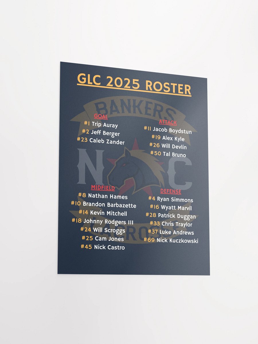 GLC 2025 Roster Poster product image (3)