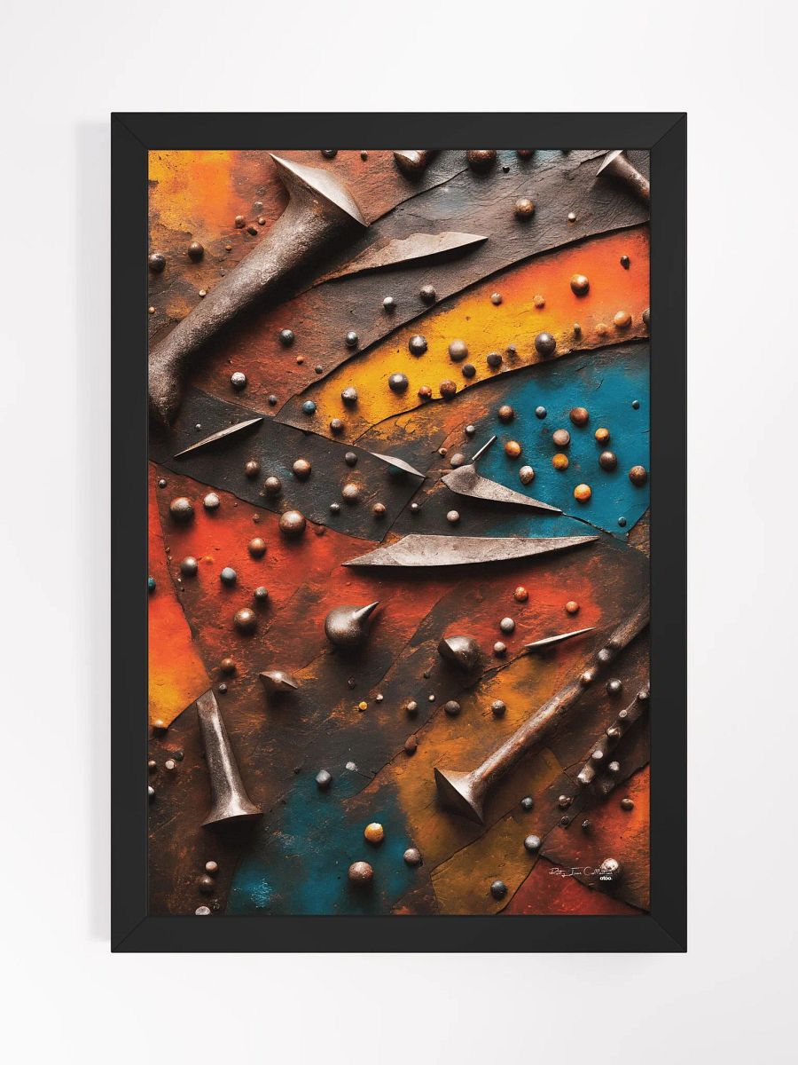 A Work of Art Bearing the Marks of Time: Rusty Iron Painting product image (2)