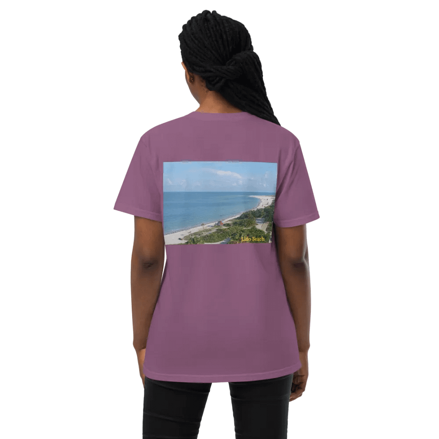 "Lido" Beach Pocket Tee Front & Back product image (5)