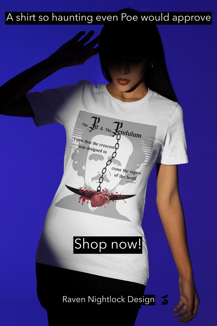 The Pit and the Pendulum Edgar Allan Poe Gothic Horror Tee product image (1)