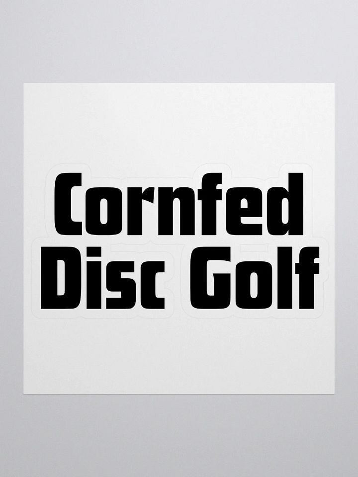 Cornfed Disc Golf Sticker Text 4" product image (1)