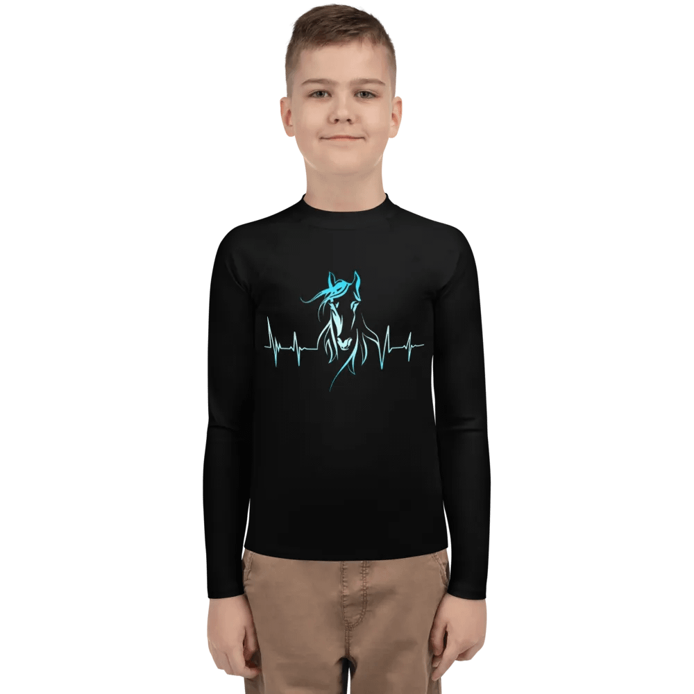 Horse Heartbeat Youth Rash Guard product image (5)