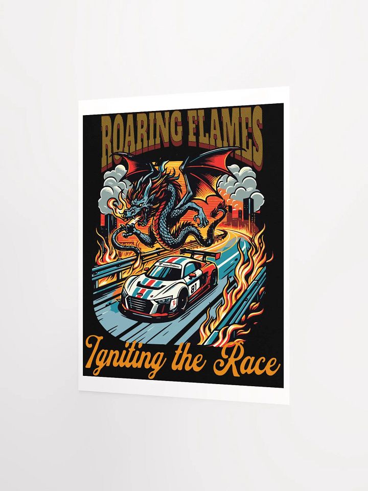 Roaring Flames Igniting the Race Matte Poster product image (5)