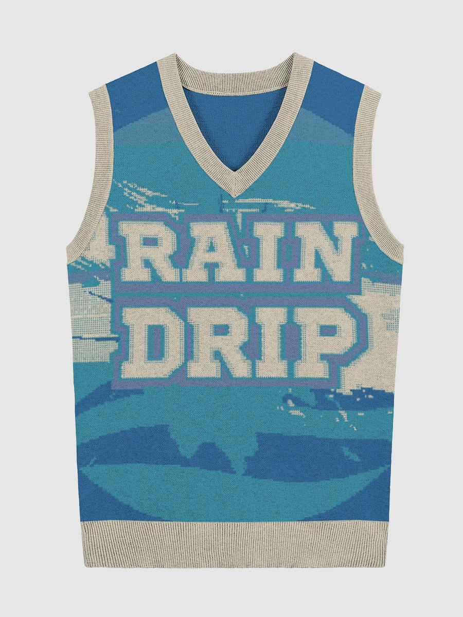 Customizable RAIN DRIP V-Neck Vest product image (5)