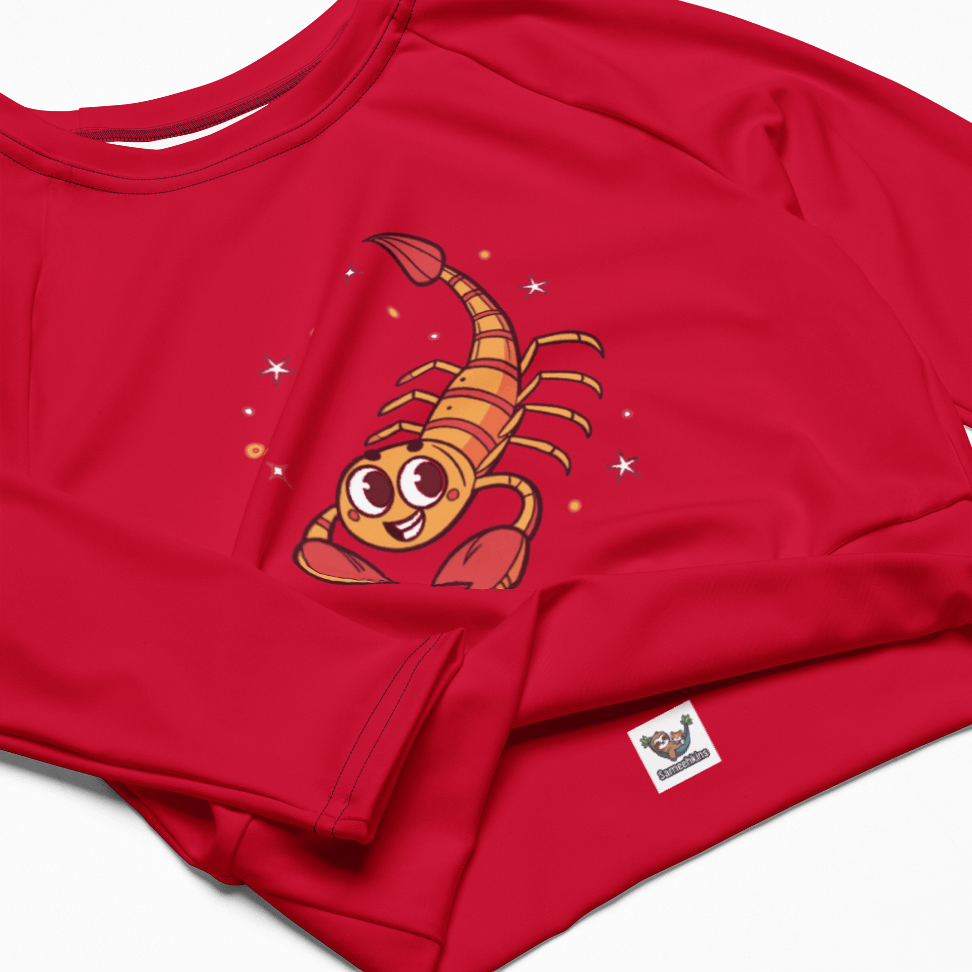 Red Scorpio Recycled Crop Top product image (4)