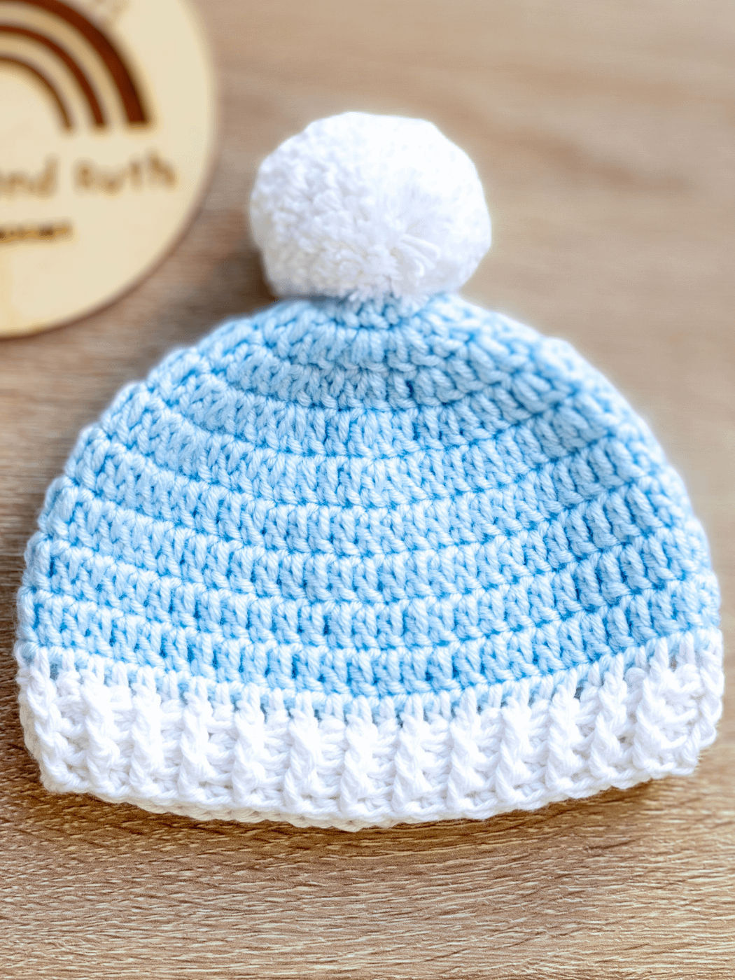 Crochet Pattern: Two Toned Baby Hat product image (3)