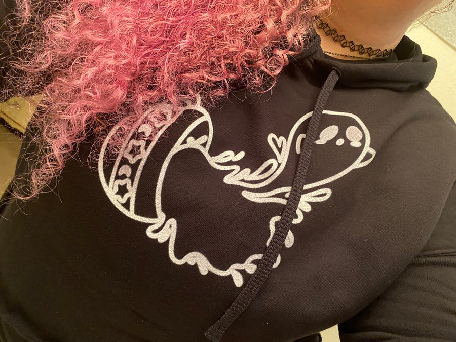 Coffee Ghost Crop Hoodie product image (3)
