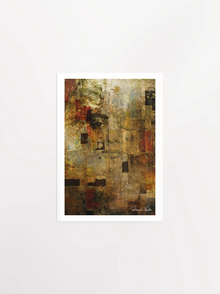 'Withdrawal' by Edward Martin: Mixed Media Collage:Earthy Collage Art Print product image (2)