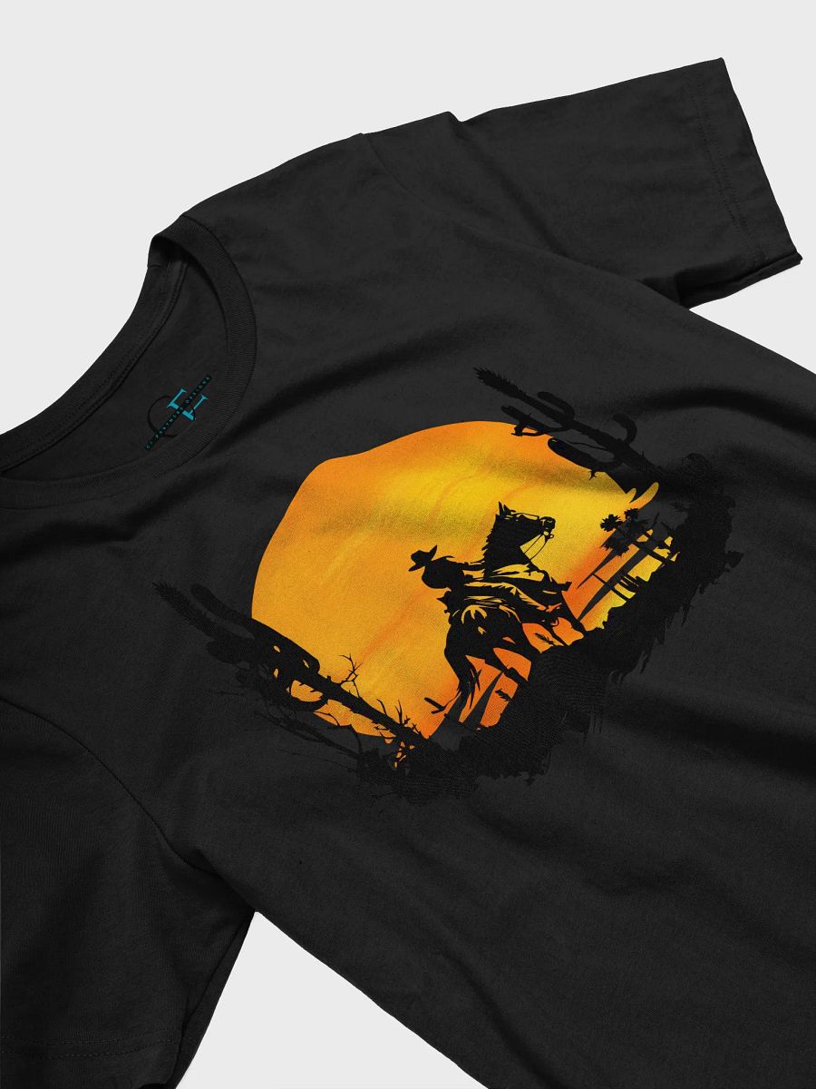 🤠 Cowboy Sunset T-Shirt | Bella+Canvas Unisex Tee | Western Silhouette Graphic Shirt product image (3)