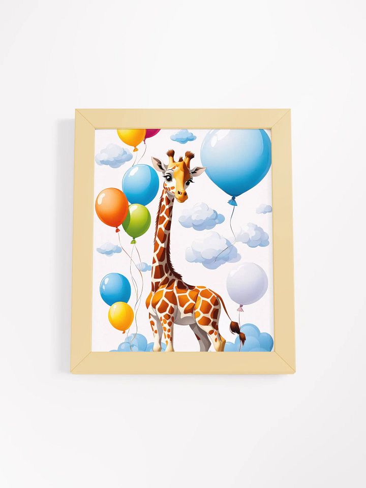 Baby Giraffe - Nursery Wall Art - Framed product image (1)