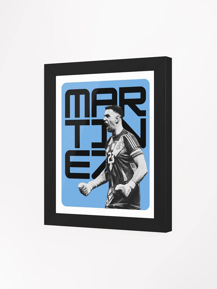 Emiliano Martínez BW Argentina Name Art Framed Print product image (2)