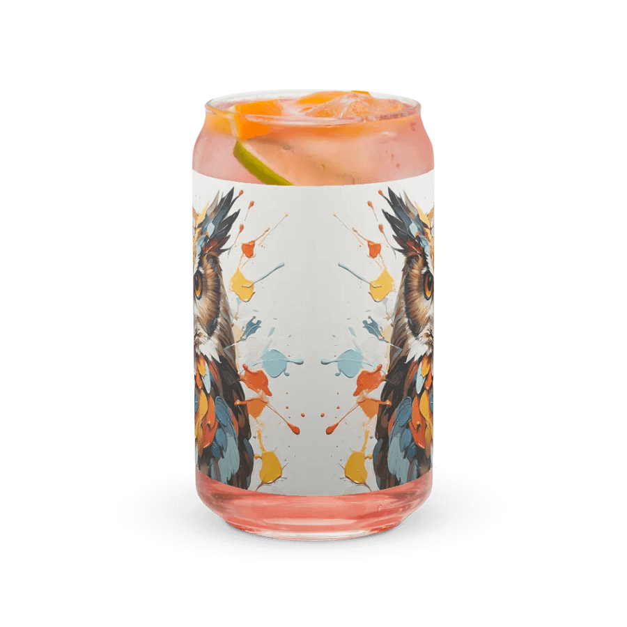 Midnight Watcher Owl Glass Can Sipper product image (9)