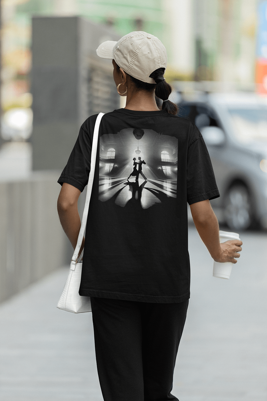 Grand Ballroom Dance Silhouette (Womens Tee) product image (2)