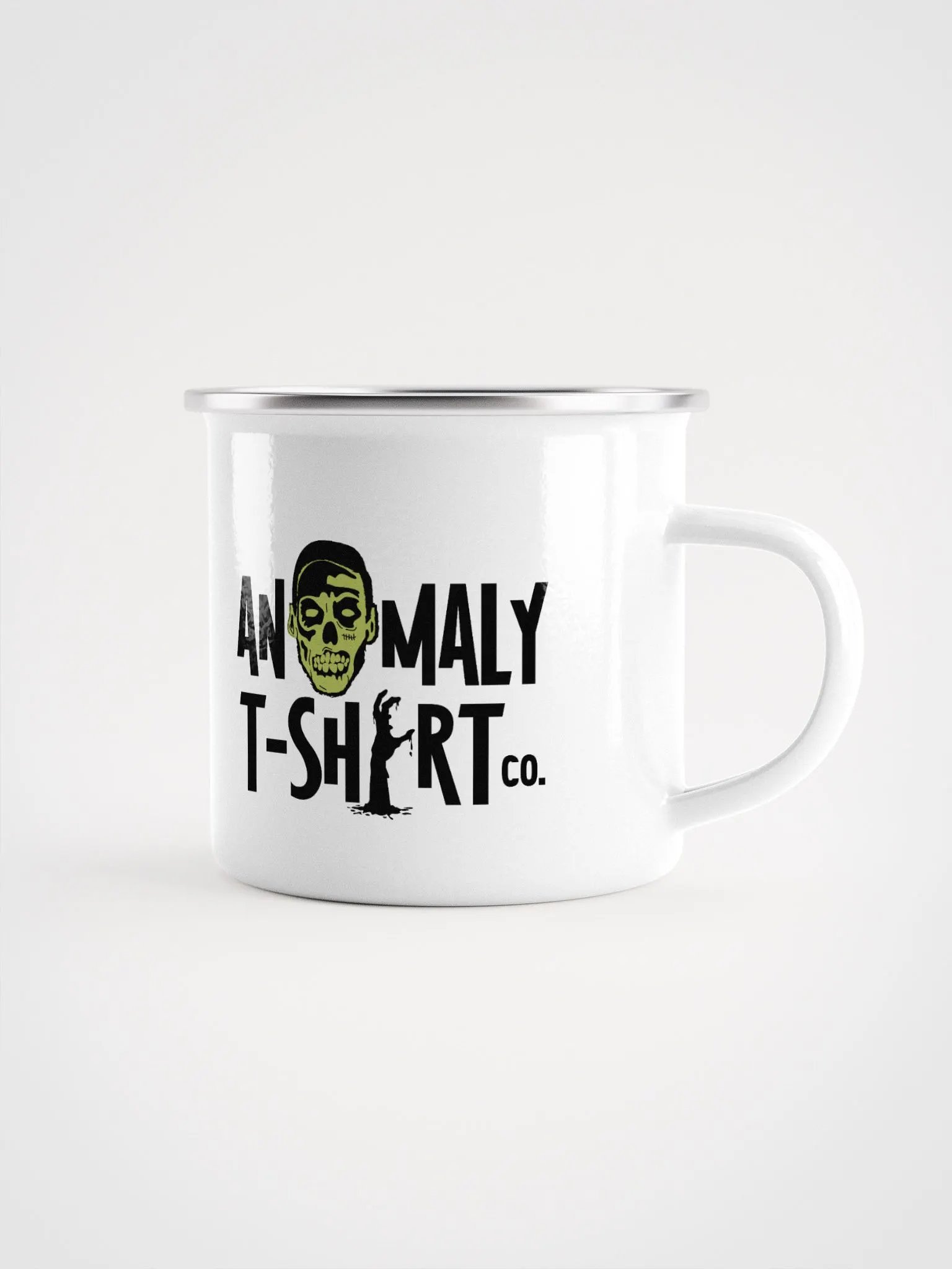 Green Zombie Logo Enamel Mug product image (3)