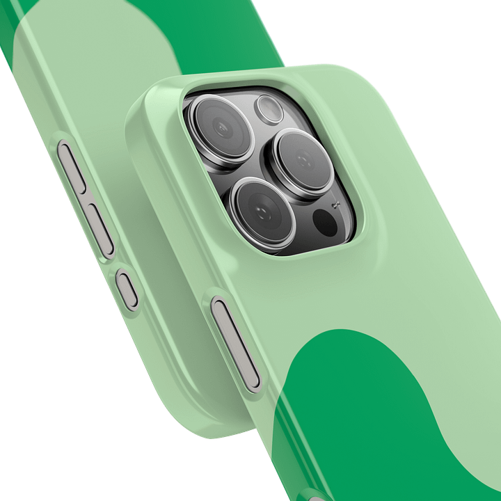 Money Green Minimal Wave iPhone Case product image (2)