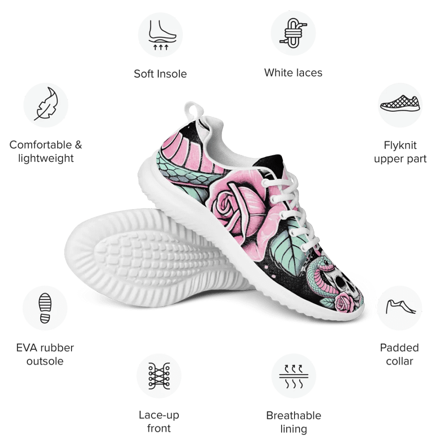 Cosmic Skull and Roses - Women's Sneakers product image (3)