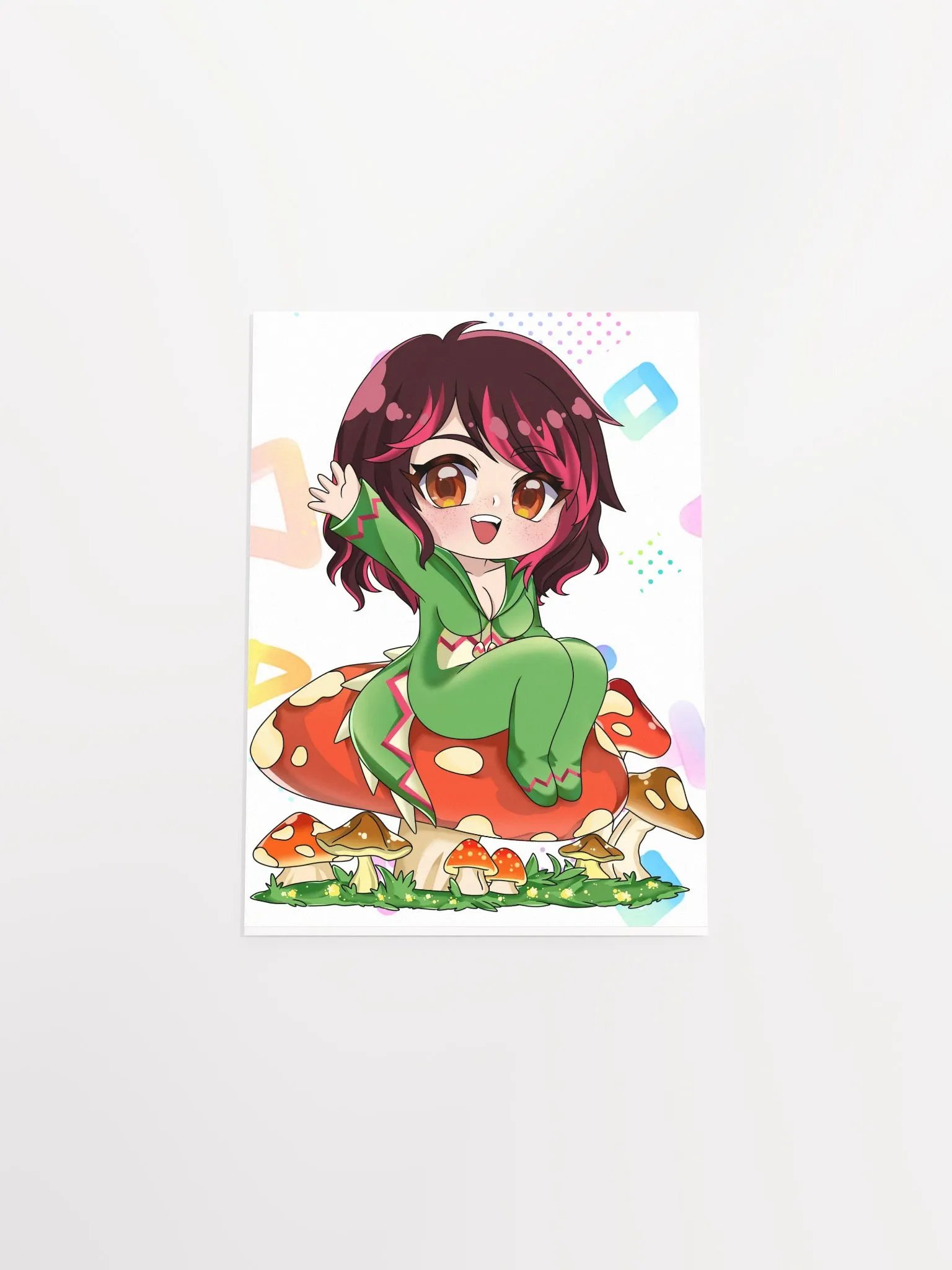 Chibisaurus Mushroom Print product image (7)