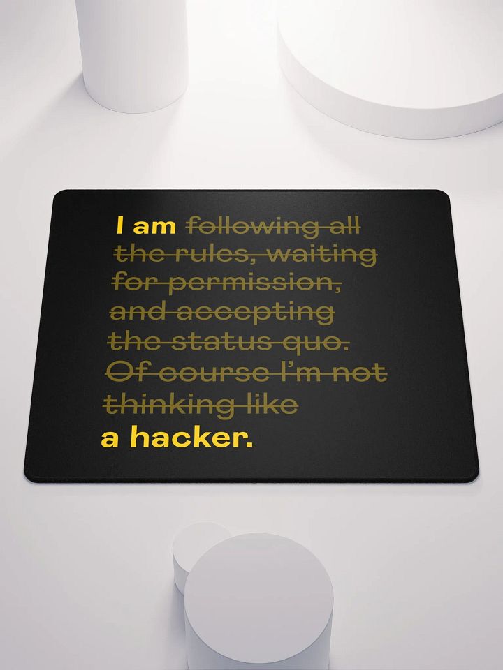 Hacker mindset mousepad product image (1)