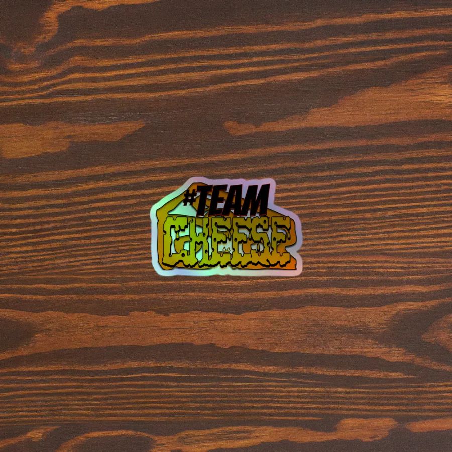 TEAM Cheese Holographic Sticker product image (5)