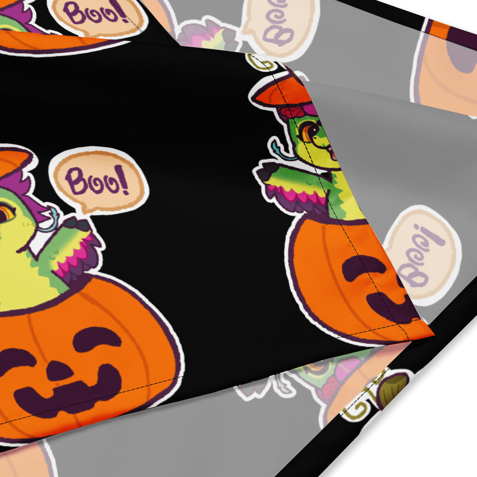 Halloween Pumpkin Raptor Bandana product image (4)