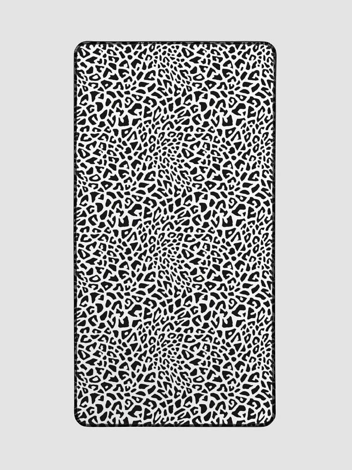 Silver Leopard Desk Mat product image (2)