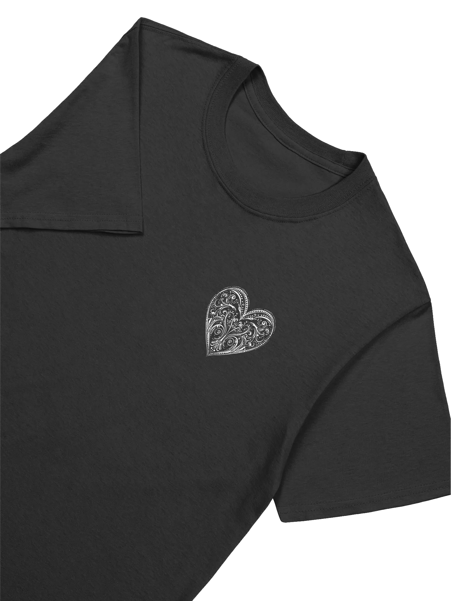 White Heart Valentine’s Day Unisex T-Shirt product image (5)