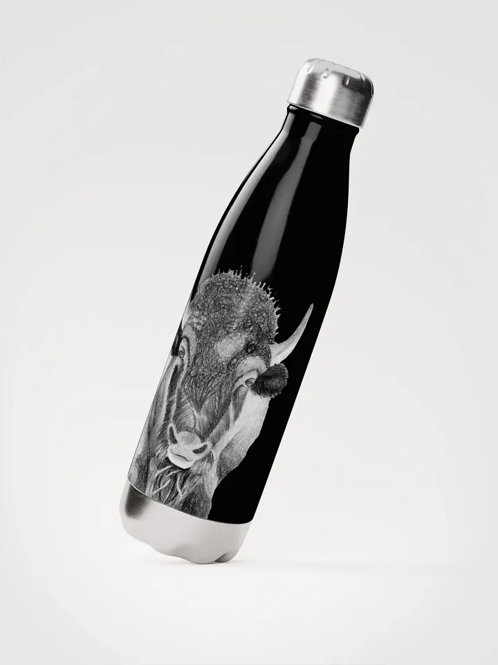Bison Drawing Water Bottle product image (4)