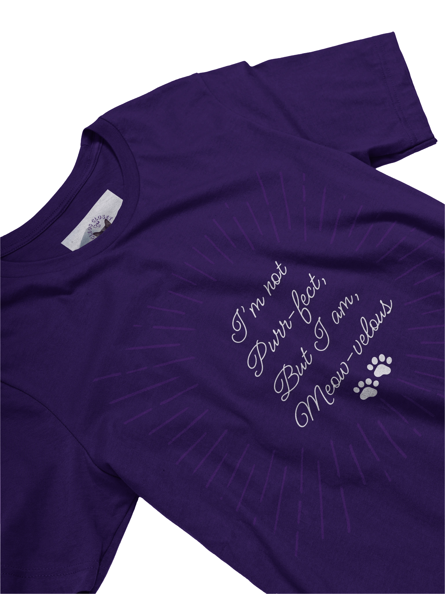 NOT PURRFECT, I'M MEOWVELOUS TEE product image (21)