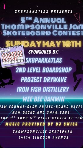 SUNDAY MAY 18
THOMSONVILLE SKATEPARK
@thompsonvilleskatepark 

You know the drill.

#puremichigan #michiganskateboarding #loc...