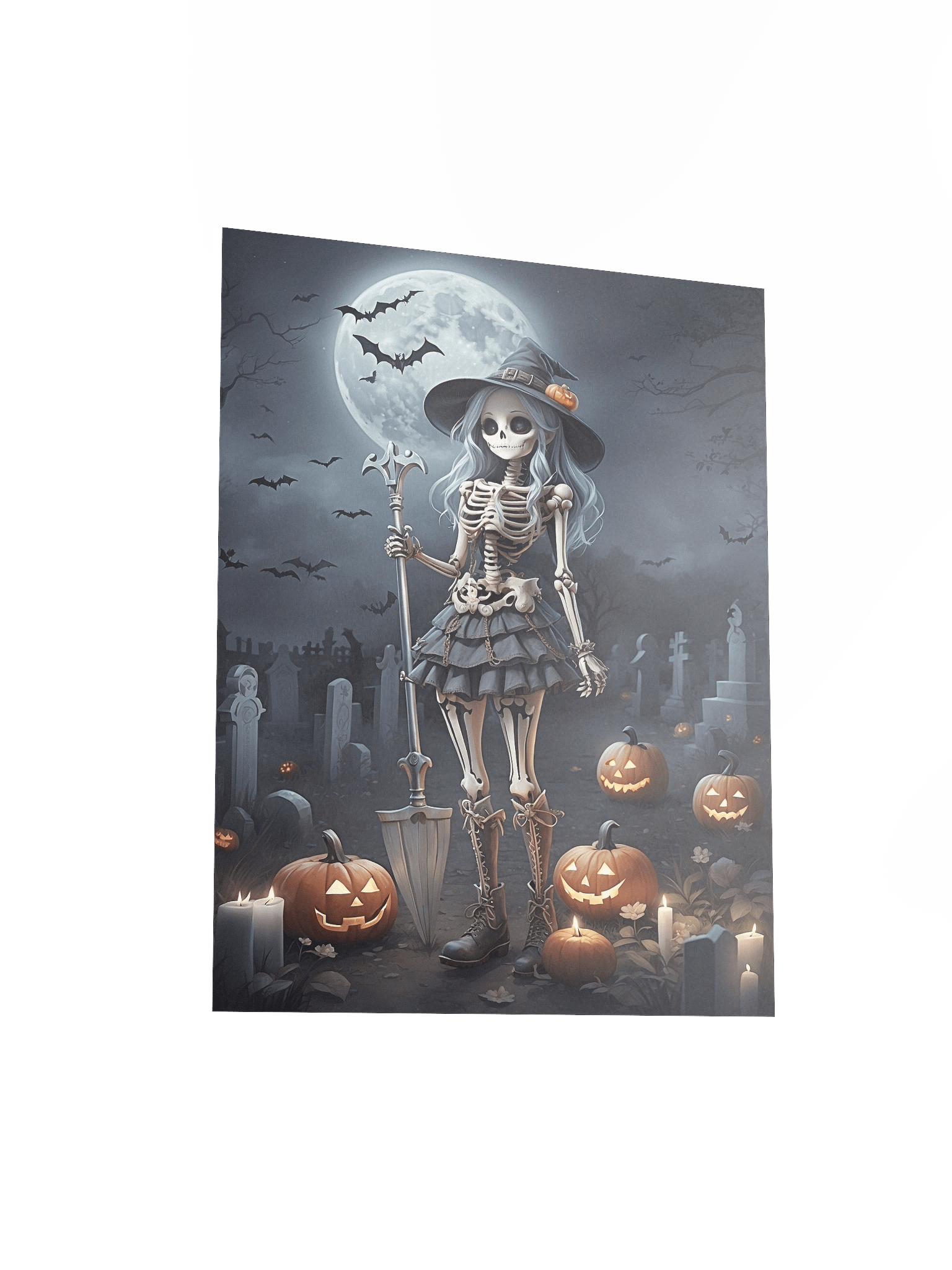 Skeletal Sorceress Unframed Wall Art Canvas product image (5)