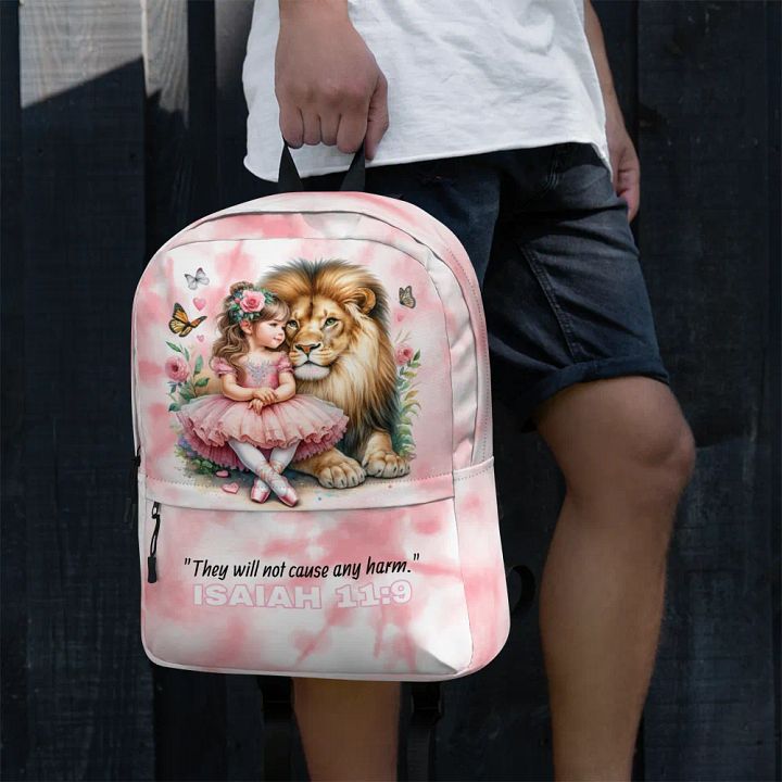 “They Will Not Cause Any Harm” Pink Tie Dye Backpack product image (2)