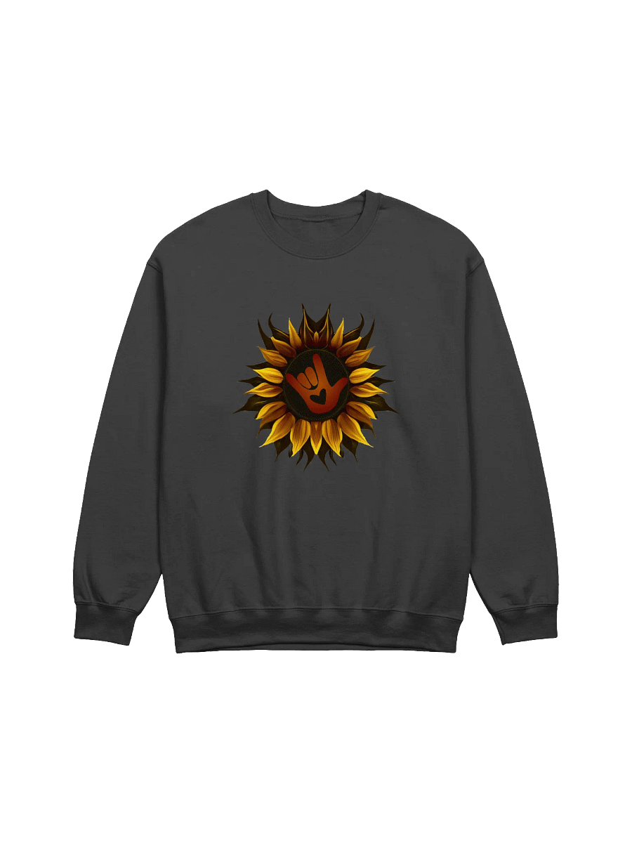 ASL Love Sunflower Gesture Crewneck product image (1)