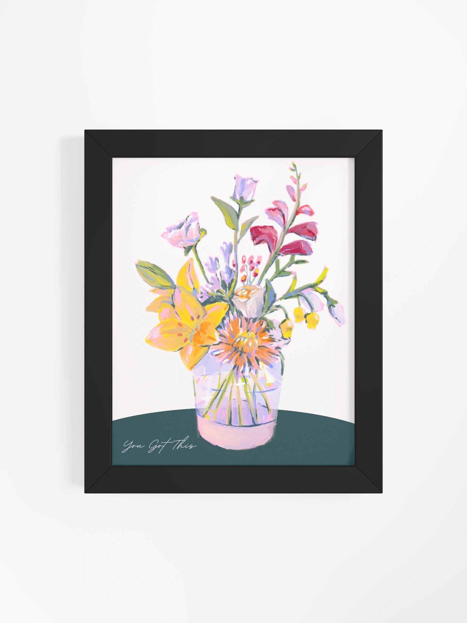 Vibrant Blossom Vase Framed Poster product image (4)