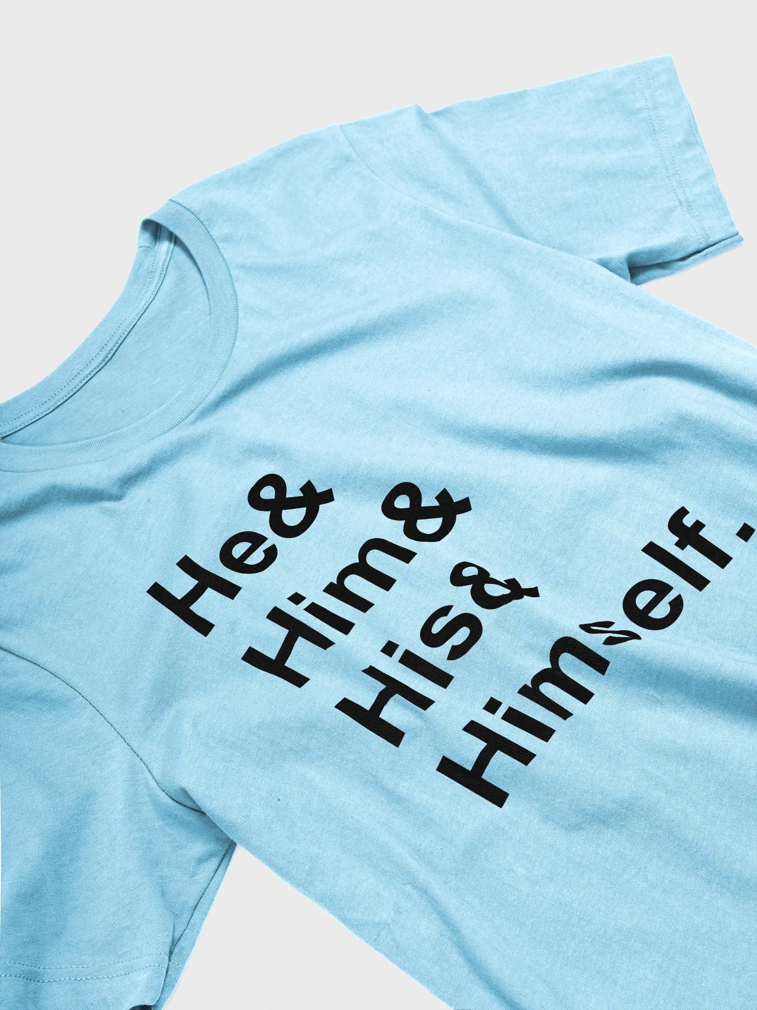 he/him (black) t-shirt product image (14)